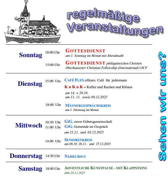 regelmassige Veranstaltungen